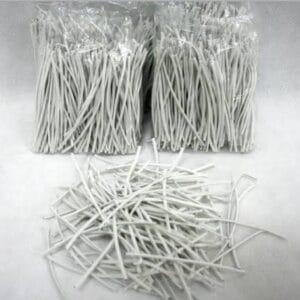 Fecho Plástico (Araminho) Branco 15cm – pacote com 1 quilo