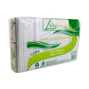 Papel Toalha Interfolhado Ecominas Luxo 21×23 – Pacote com 1000 Folhas