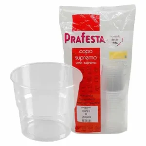 Copo Supremo Prafesta 150ml Cristal – pacote com 50