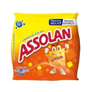 Lã de Aço Assolan – Pacote com 8 Unidades