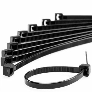 Abraçadeira de Nylon Preta 390mm x 4,8mm (39cm) Reforçada UV – Pacote com 100 Unidades