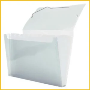 Pasta Sanfonada A4 DelloLine Cristal – 12 Divisórias e Elástico – unidade
