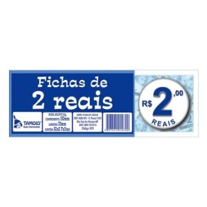 Ficha de Consumo Tamoio – Valor R$ 2,50 – Bloco com 50 Folhas – Unidade