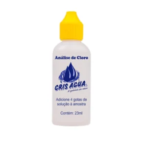 Reagente de Cloro Orto-Tolidina Cris Água 23ml – Refil para Estojo de Teste – Precisão na Análise