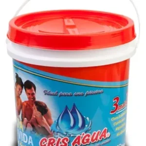 Cloro Dicloro Estabilizado Cris Água 3 em 1 – Balde 10kg – Multi-Ação e Clarificante