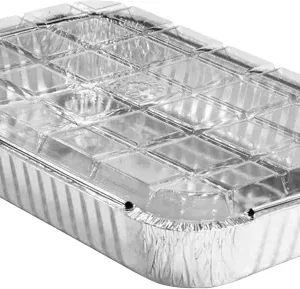 Bandeja de Alumínio Wyda 750ml com Tampa PET (D7FS) – Pacote com 10