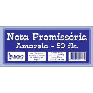 Talão de Nota Promissória Tamoio – 50 Folhas – Unidade