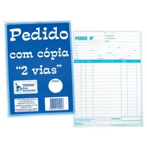 Talão de Pedido Tamoio 2 Vias 213mm x 163mm 25 Jogos – unidade