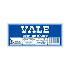 Talão para Vale Tamoio com Canhoto 100 Folhas – Unidade