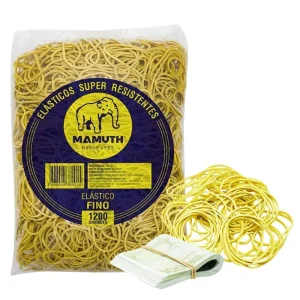 Elástico de Borracha Amarelo Nº 18 – Pacote de 1kg