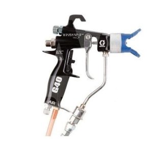 Graco – Airless Pistolas (assistidas a ar) – G40 Pistola, Ponta Plana Aam309 (Incl.ventilador regulador)