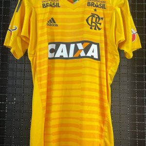 Camisa Flamengo Adidas 2018 Thiago goleiro amarela