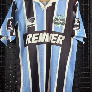 Camisa Grêmio Penalty 1995 Jardel tricolor autografada