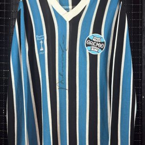 Camisa Grêmio 1983 Renato Potaluppi Retrô Libertadores da América licenciada Autografada