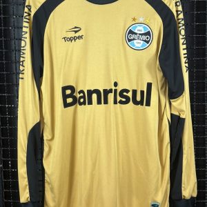 Camisa Grêmio Topper 2011 Marcelo Grohe goleiro autografada mangas longas