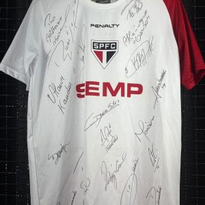Camisa São Paulo Penalty treino autografada