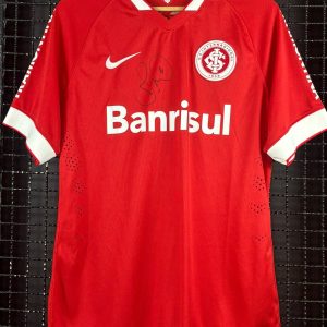 Camisa Internacional Nike 2014 Juan vermelha autografada