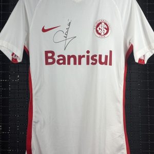 Camisa Internacional Nike 2016 Ceará branca autografada