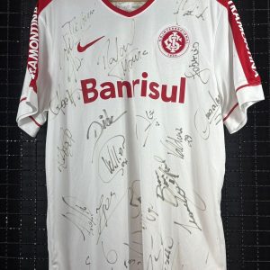 Camisa Internacional Nike 2014 Alan Patrick autografada elenco